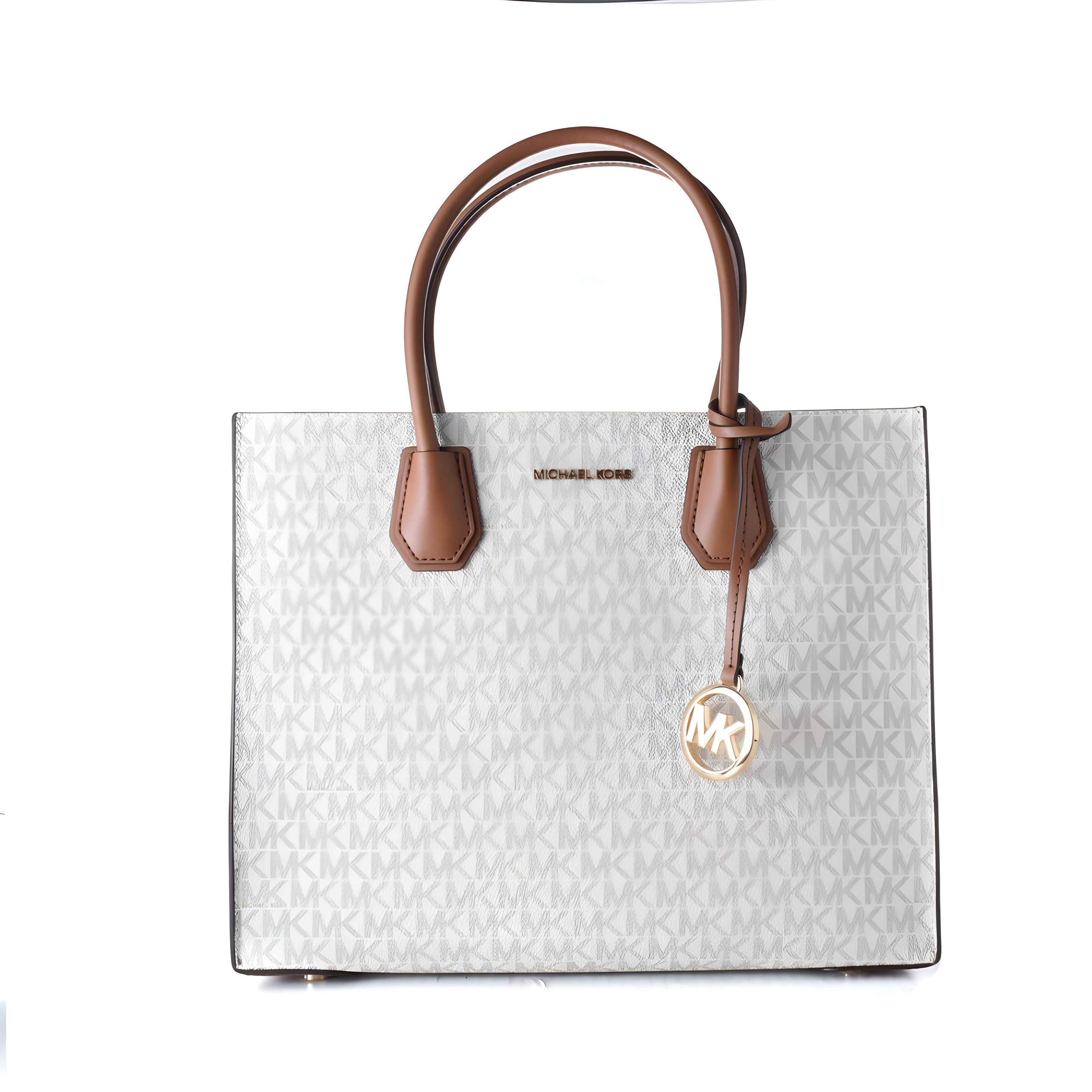 Michael Kors Grey Leather Handbag