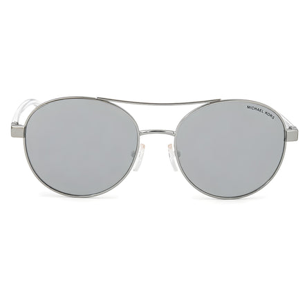 Ochelari de soare Michael Kors gri din metal