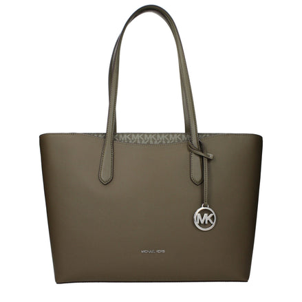 Geantă de umăr Michael Kors din material textil verde