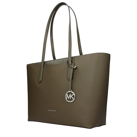 Geantă de umăr Michael Kors din material textil verde