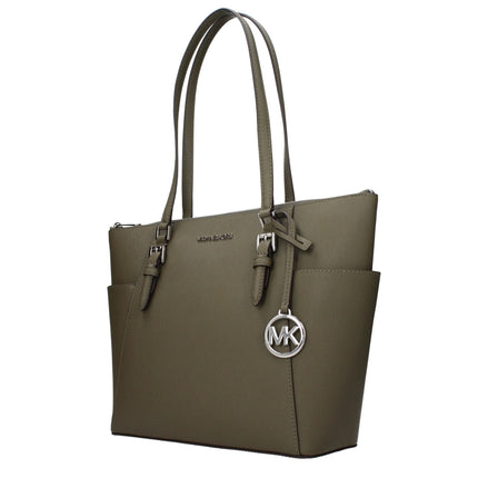 Geantă de umăr Michael Kors din piele verde