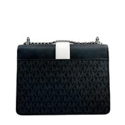 Geantă crossbody Michael Kors argintie Greenwich mică