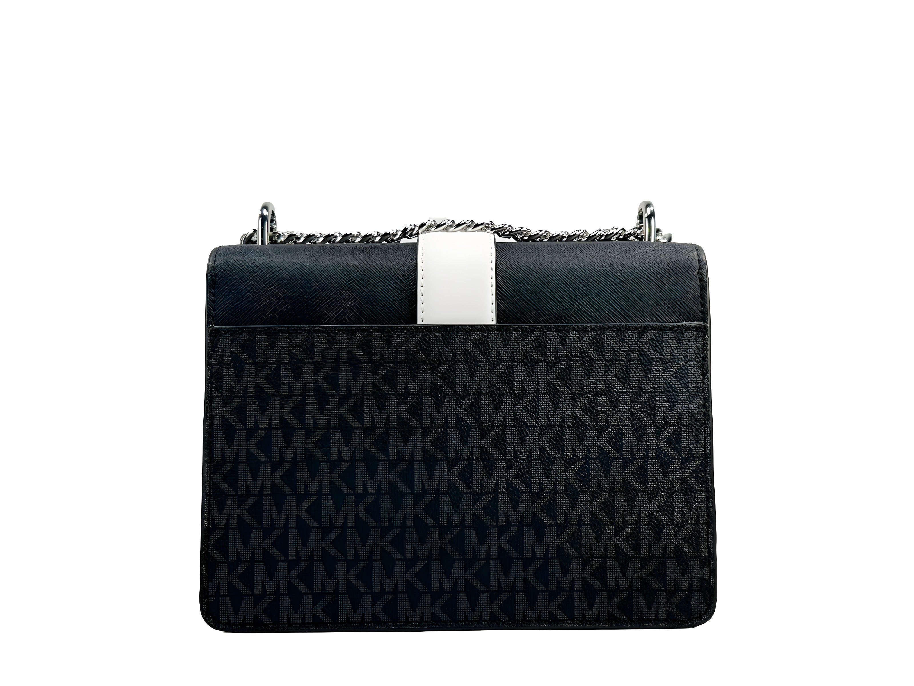 Geantă crossbody Michael Kors argintie Greenwich mică