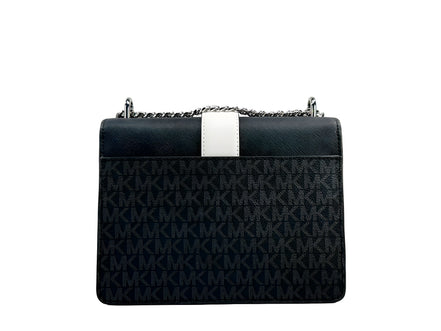 Geantă crossbody Michael Kors argintie Greenwich mică
