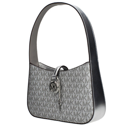 Geantă Michael Kors din stofă gri