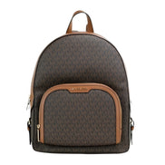 Rucsac Michael Kors Jaycee, mărime mare, maro, din PVC cu monogramă