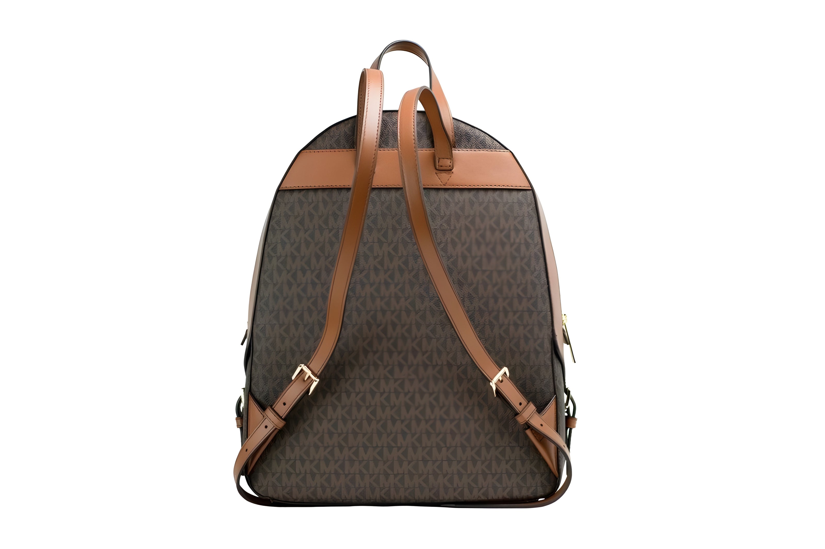 Rucsac Michael Kors Jaycee, mărime mare, maro, din PVC cu monogramă