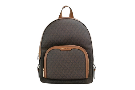 Michael Kors Jaycee Large Brown Signature PVC Backpack