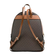 Rucsac Michael Kors Jaycee, mărime mare, maro, din PVC cu monogramă