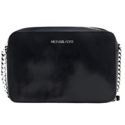 Michael Kors Jet Set Geantă Crossbody din Piele Saffiano Neagră Mare Est-Vest