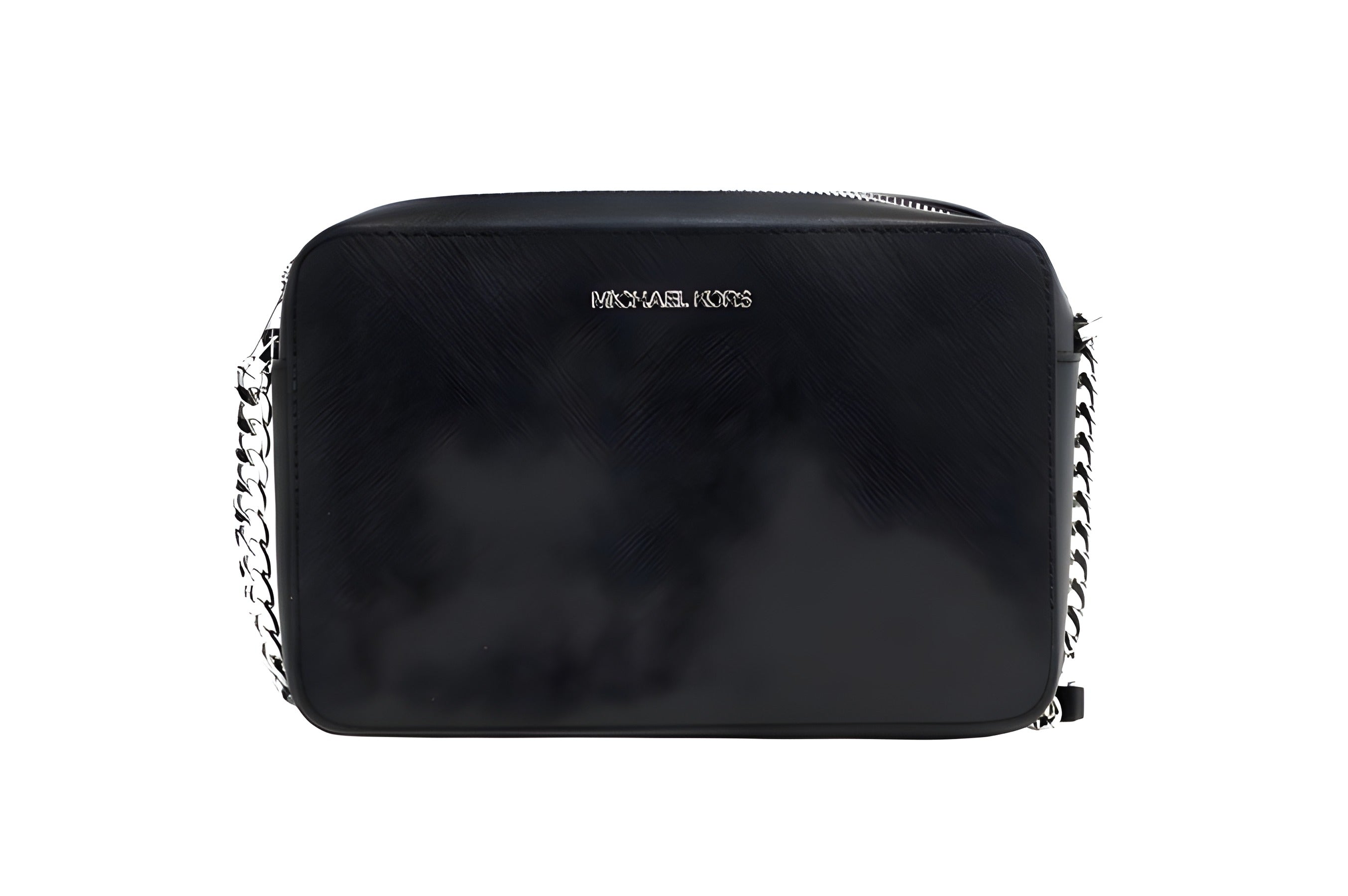 Michael Kors Jet Set Geantă Crossbody din Piele Saffiano Neagră Mare Est-Vest