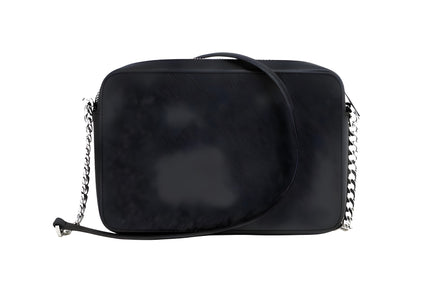 Michael Kors Jet Set Geantă Crossbody din Piele Saffiano Neagră Mare Est-Vest