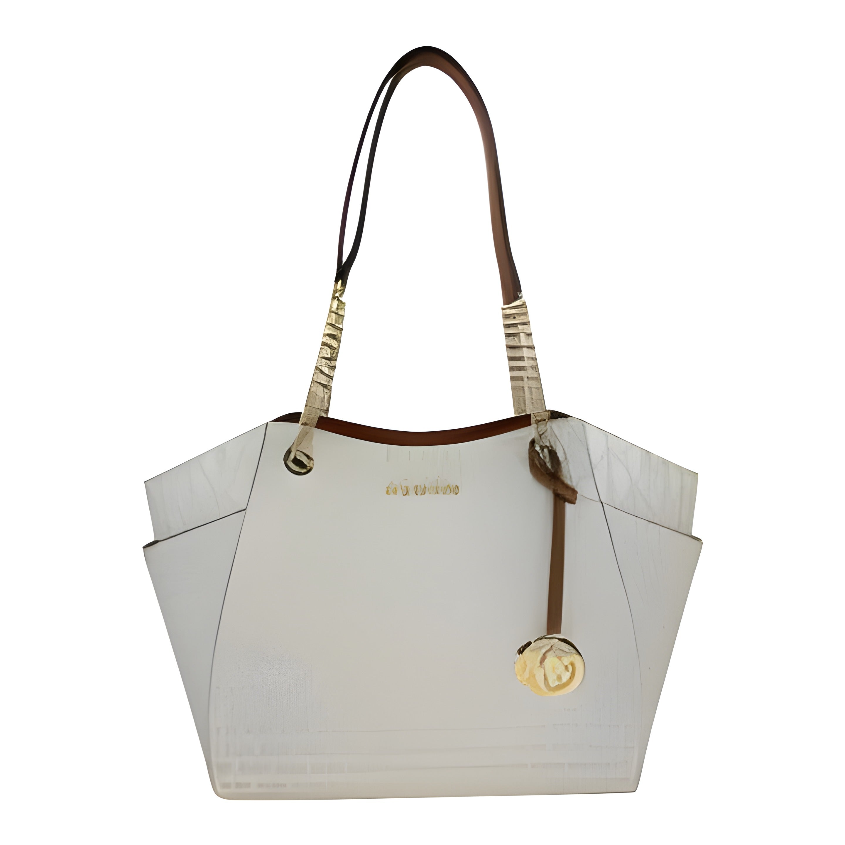 Michael Kors Jet Set Travel Large Logo Tote Vanilla