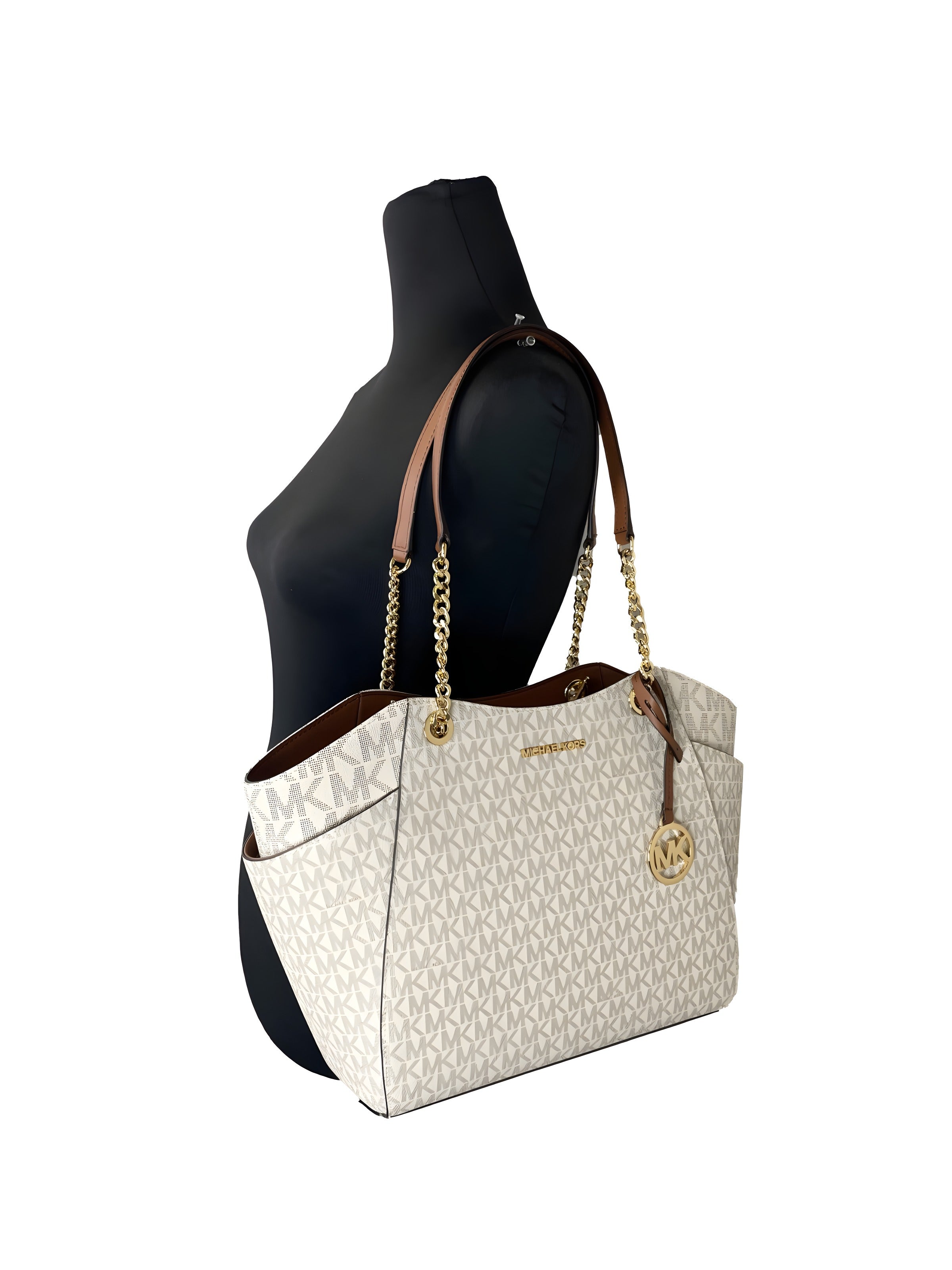 Geantă tote Michael Kors vanilie Jet Set Travel