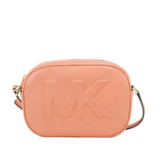 Geantă crossbody Michael Kors Jet Set Travel Medium Sherbert Leather Oval Camera