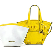 Michael Kors Kimber Small Daffodil Leather 2-In-1 Zip Tote