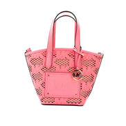 Michael Kors Kimber Small Tea Rose Leather 2-In-1 Zip Tote