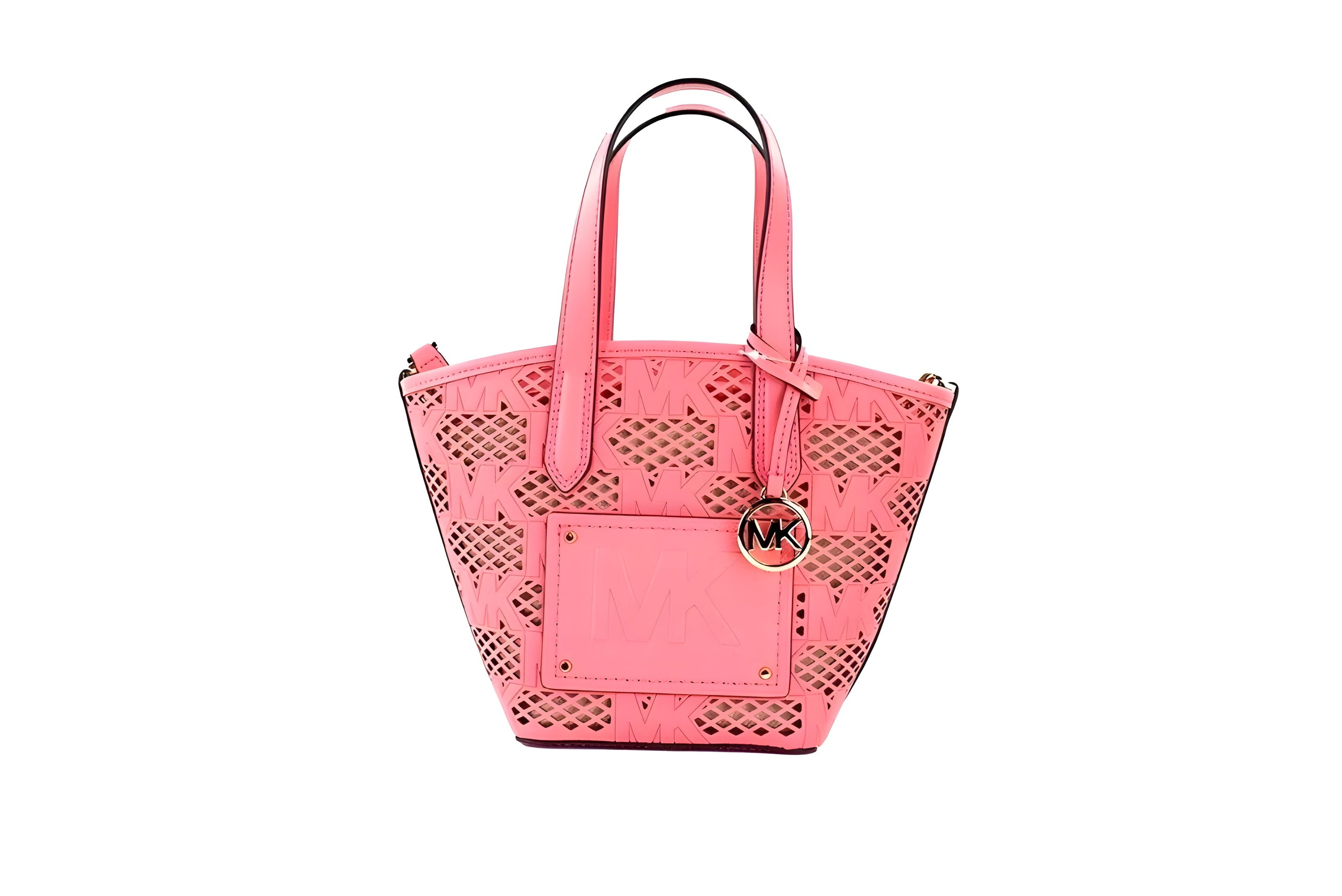 Michael Kors Kimber Small Tea Rose Leather 2-In-1 Zip Tote