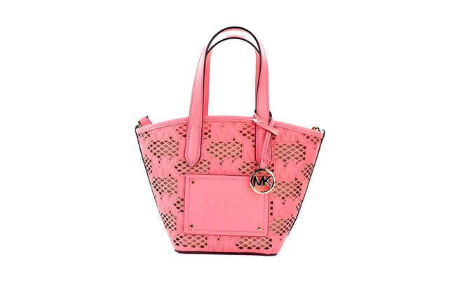 Michael Kors Kimber Small Tea Rose Leather 2-In-1 Zip Tote