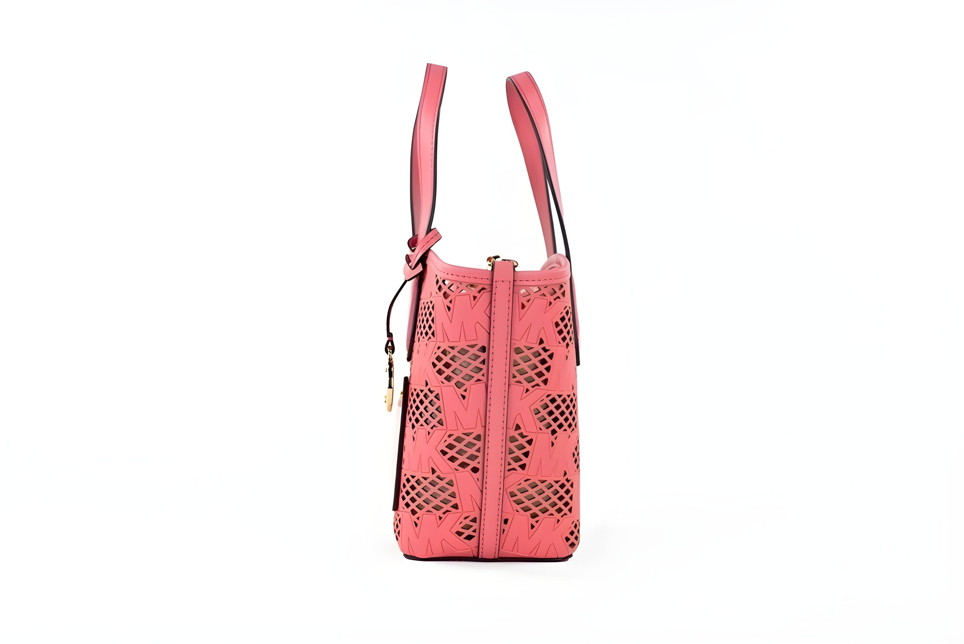Michael Kors Kimber Small Tea Rose Leather 2-In-1 Zip Tote