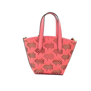 Geantă tip tote Michael Kors Kimber Small din piele Tea Rose cu fermoar, 2-în-1
