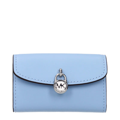 Portofel din piele albastru deschis Michael Kors