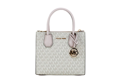 Michael Kors MICHAEL KORS Mercer 35S1GM9M2B Medium Logo And Leather Accordion Crossbody Bag In Powder Blush Multi