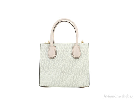 Michael Kors MICHAEL KORS Mercer 35S1GM9M2B Medium Logo And Leather Accordion Crossbody Bag In Powder Blush Multi