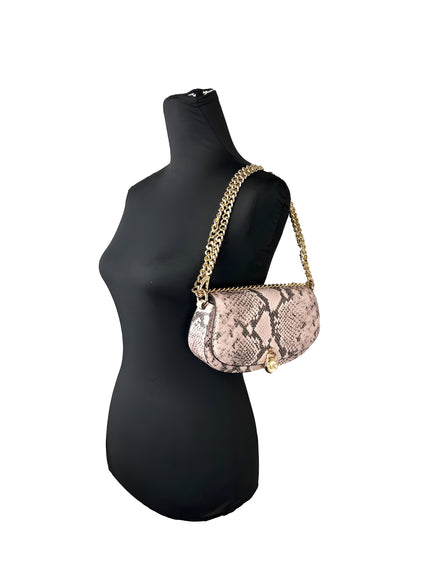 Geantă Michael Kors Mila Small Messenger Crossbody din piele de șarpe