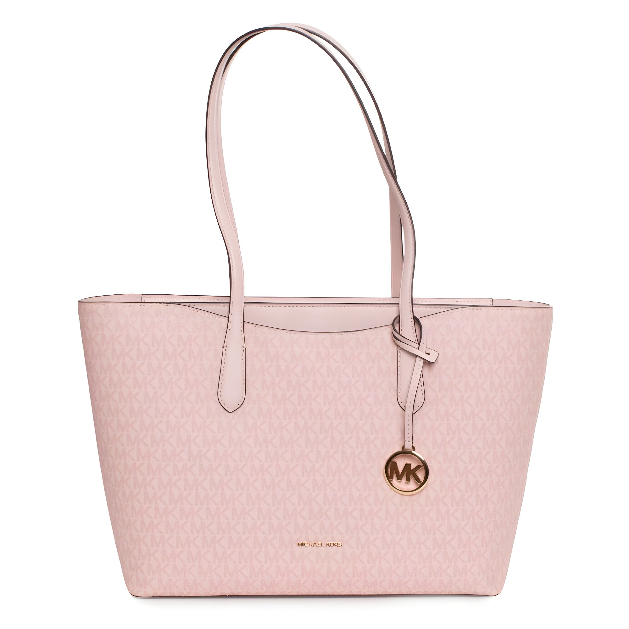 Geantă tote Michael Kors roz din canvas Arden