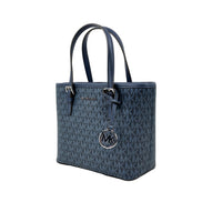 Michael Kors Navy Signature XS Carryall Tote Bag