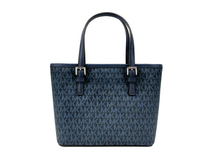 Michael Kors Navy Signature XS Carryall Tote Bag
