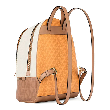 Rucsac Michael Kors portocaliu din canvas Rhea