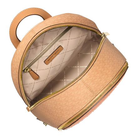 Rucsac Michael Kors portocaliu din canvas Rhea