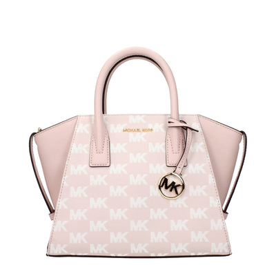 Geantă de mână Michael Kors roz din material textil