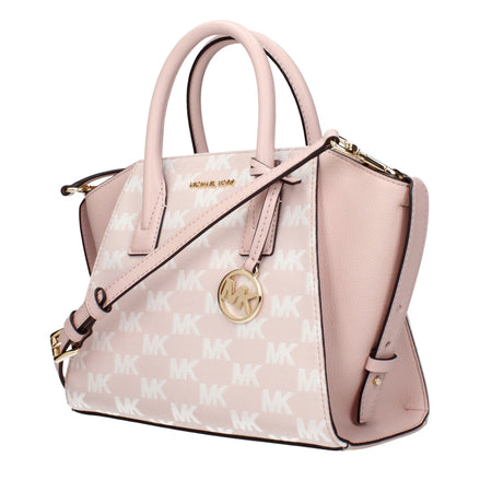 Geantă de mână Michael Kors roz din material textil