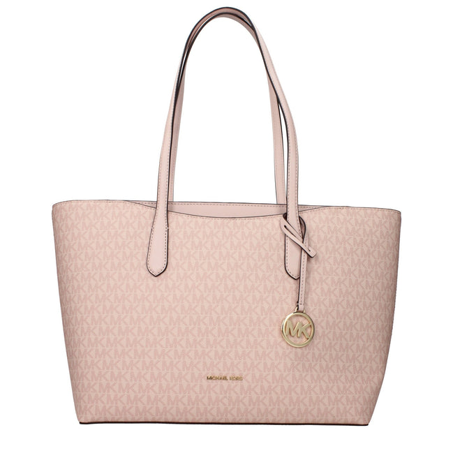 Michael Kors Geantă de umăr roz din material textil