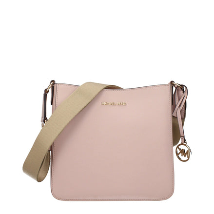 Geantă de umăr din piele roz Michael Kors