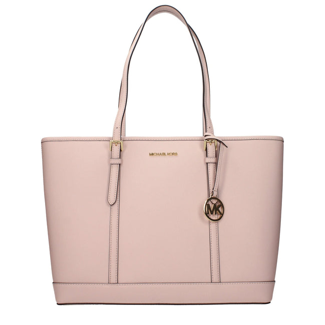 Geantă de umăr Michael Kors din piele roz