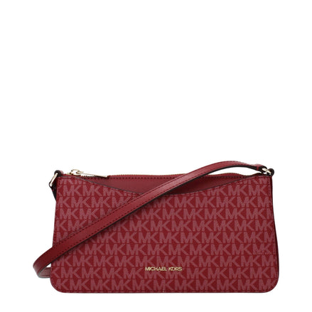 Geantă crossbody Michael Kors roșie din material textil