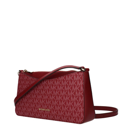 Geantă crossbody Michael Kors roșie din material textil