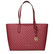 Geantă de umăr Michael Kors roșie din material textil