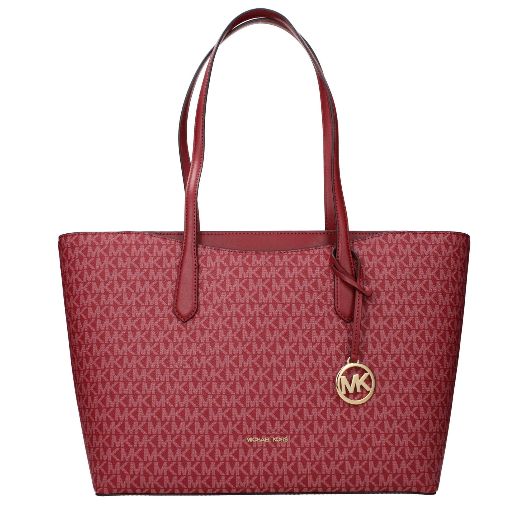 Geantă de umăr Michael Kors roșie din material textil