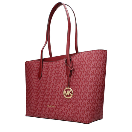 Geantă de umăr Michael Kors roșie din material textil
