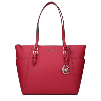 Geantă de umăr Michael Kors din piele roșie