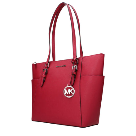 Geantă de umăr Michael Kors din piele roșie
