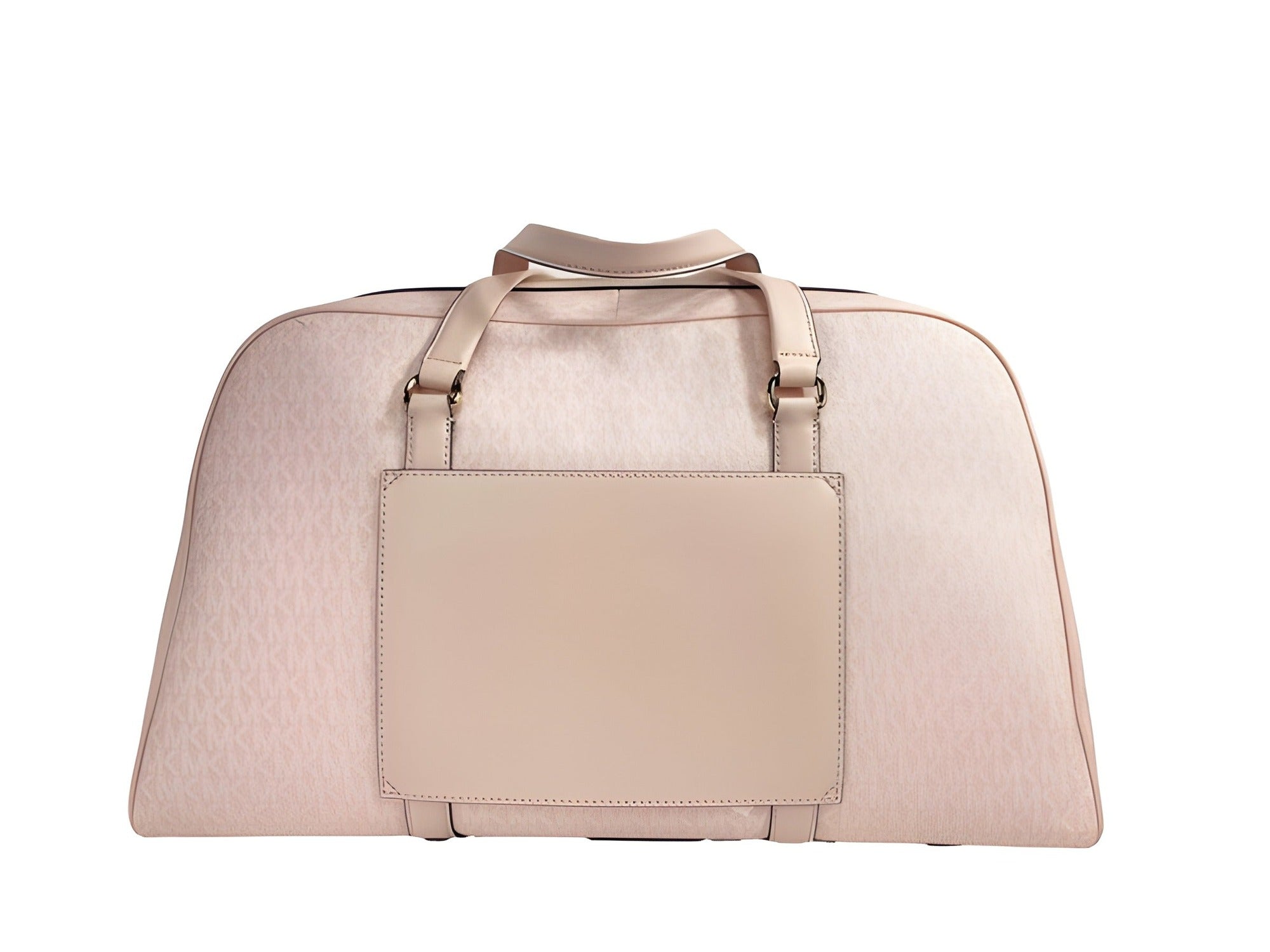 Geantă voiaj Michael Kors Extra Large Powder Blush PVC, cu fermoar superior și închidere Weekender