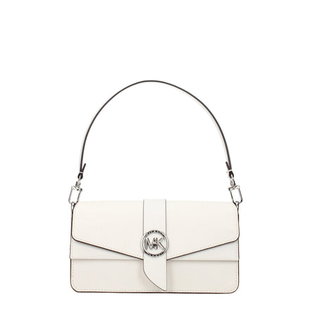 Michael Kors White Leather Handbag
