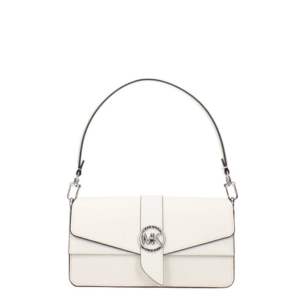 Geantă de mână Michael Kors din piele albă