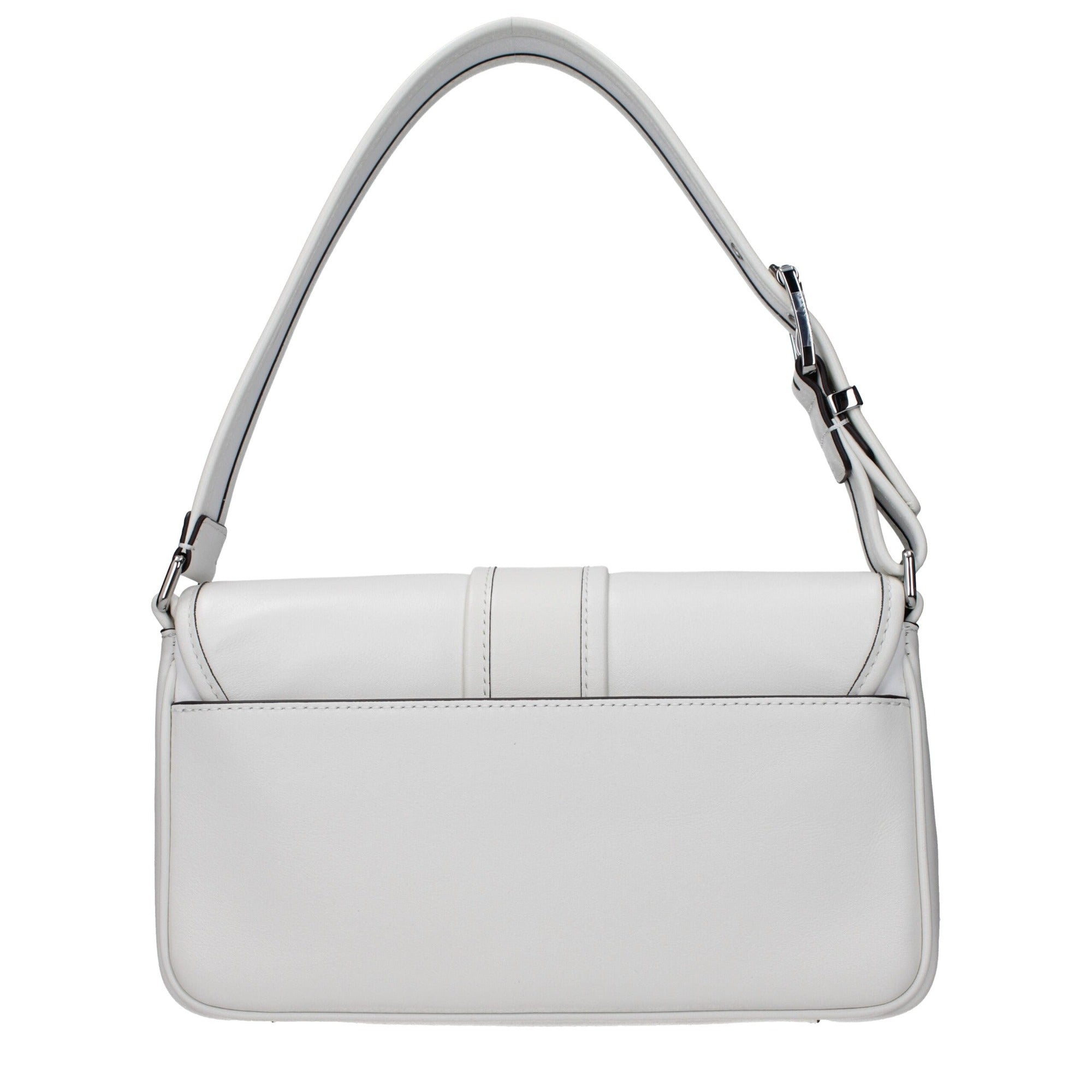 Geantă de umăr Michael Kors din piele albă
